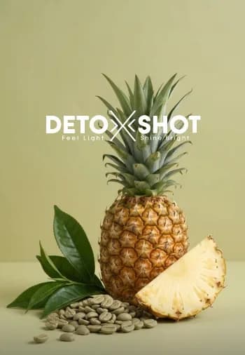 DailyShot Deto-X avec ananas et grains de café vert